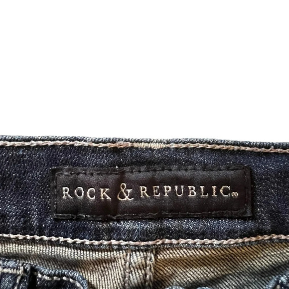 Rock & Republic Women's Kendall Cropped Low Rise Jeans Size 4 - Picture 2 of 4
